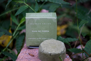 Shampoo sólido de Espirulina  . Casa de Piedra